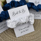 Mid Blue Wedding Hair Scrunchie
