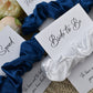Mid Blue Wedding Hair Scrunchie