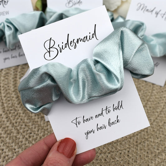 Mint Wedding Hair Scrunchie