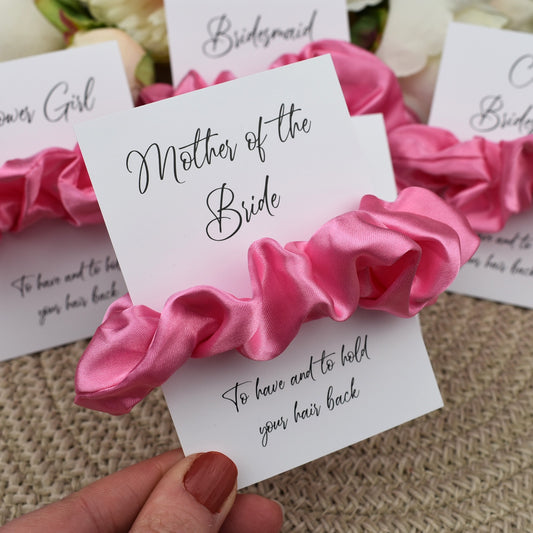 Pink Wedding Hair Scrunchie