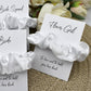 White Wedding Hair Scrunchie