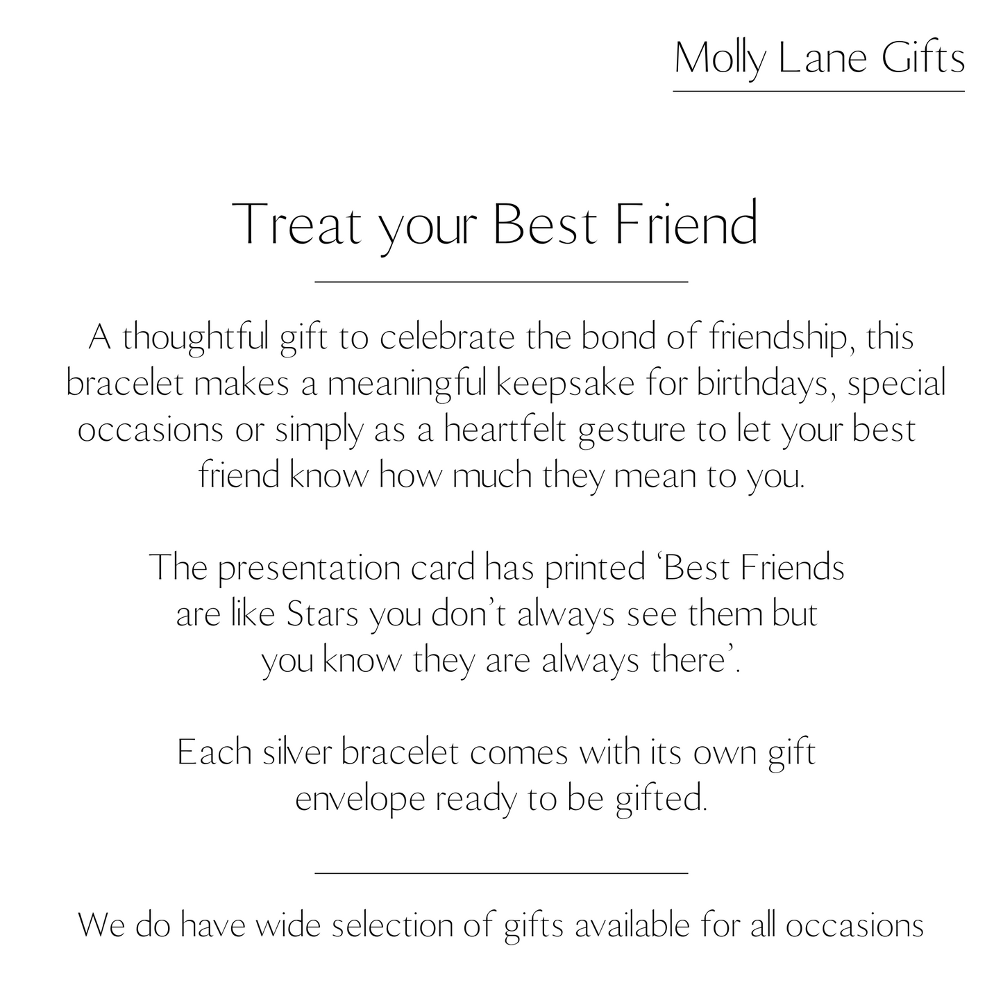 Best Friends Are Like Stars Bracelet - Star and Moon Charms