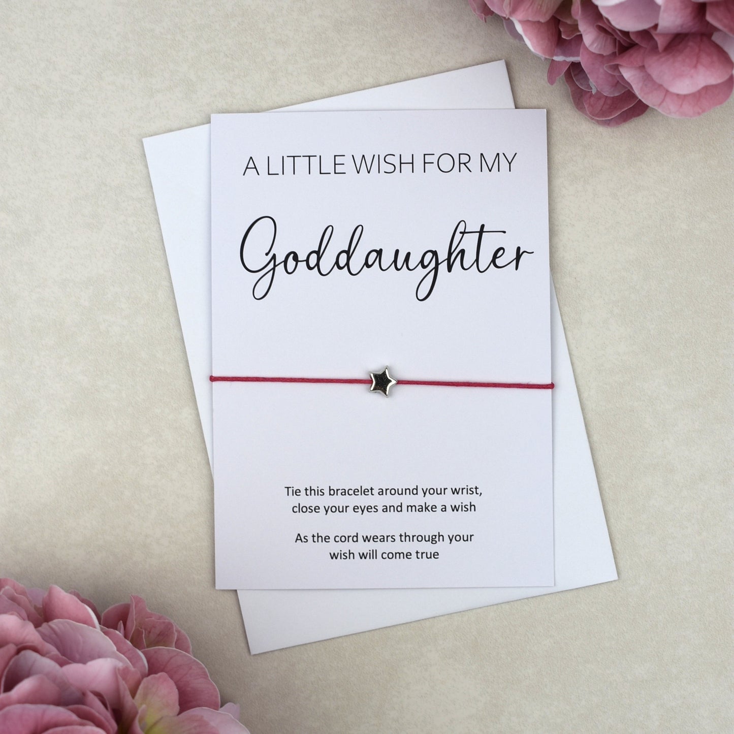 CLEARANCE - A Little Wish For My Goddaughter Wish Bracelet