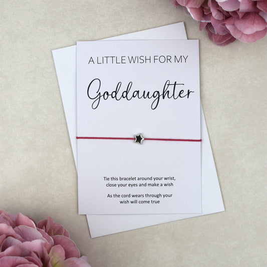 CLEARANCE - A Little Wish For My Goddaughter Wish Bracelet