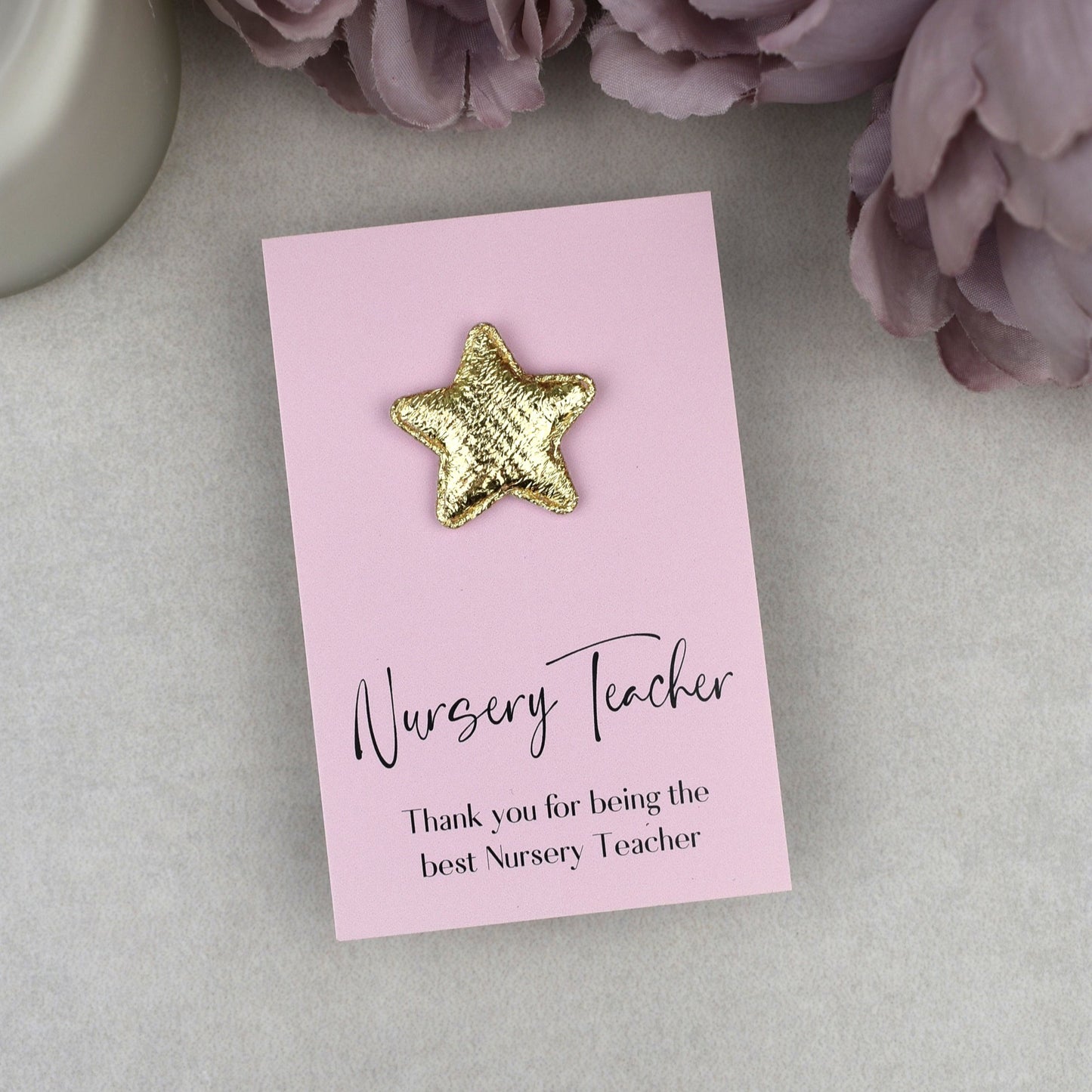 Thank You For Being The Best Nursery Teacher - Star