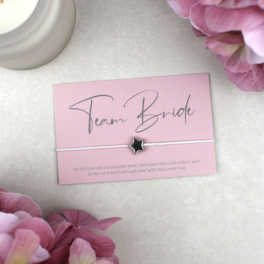 CLEARANCE - Team Bride Wish Bracelet - Pink