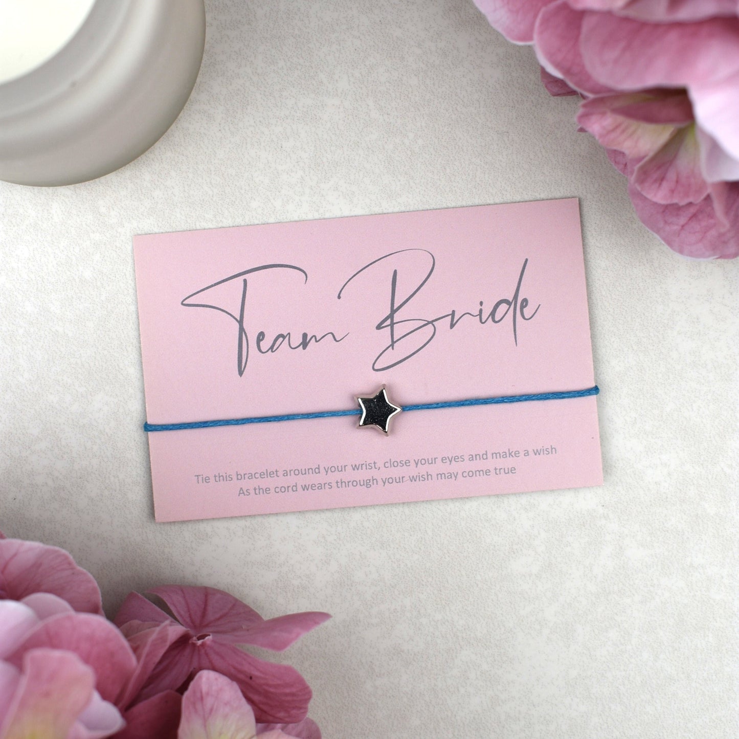CLEARANCE - Team Bride Wish Bracelet - Pink