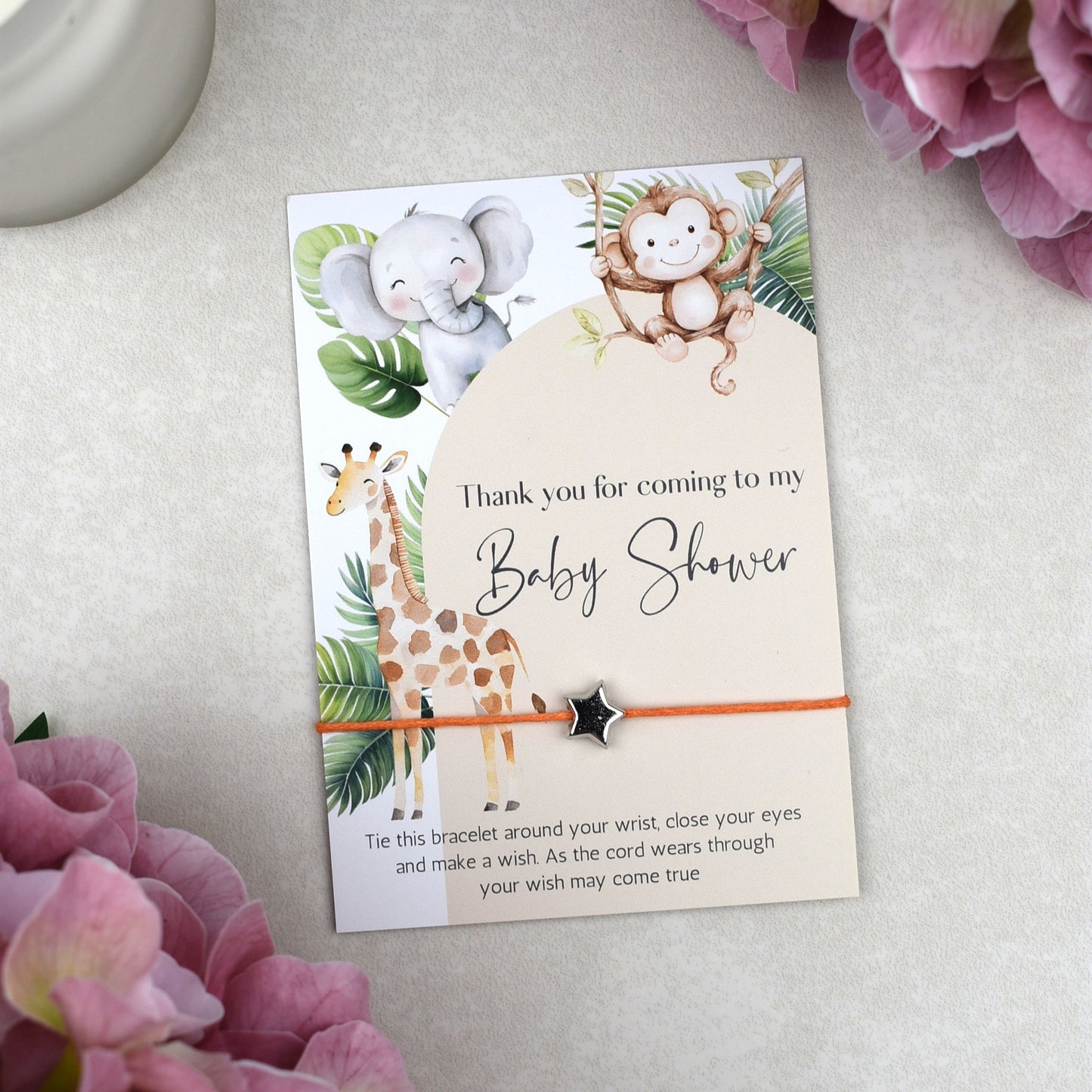 CLEARANCE - Thank You For Coming To My Baby Shower Wish Bracelet