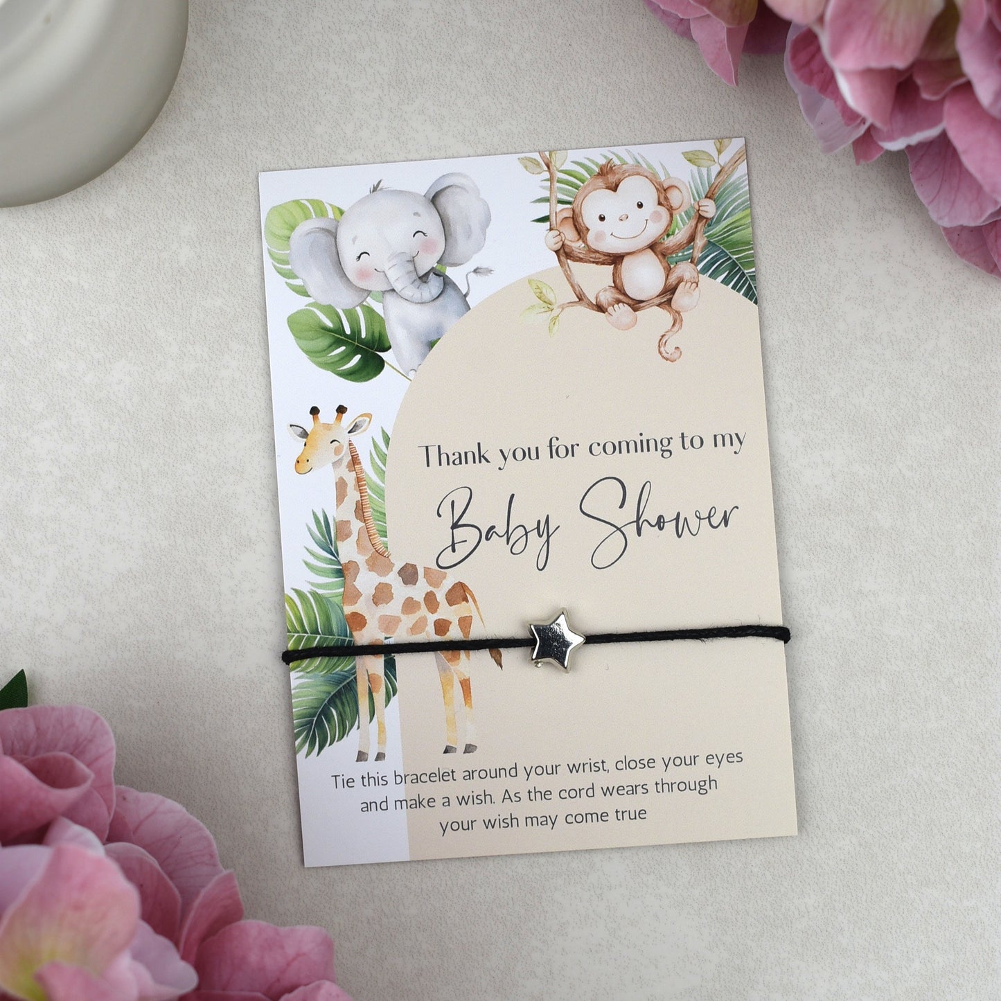 CLEARANCE - Thank You For Coming To My Baby Shower Wish Bracelet