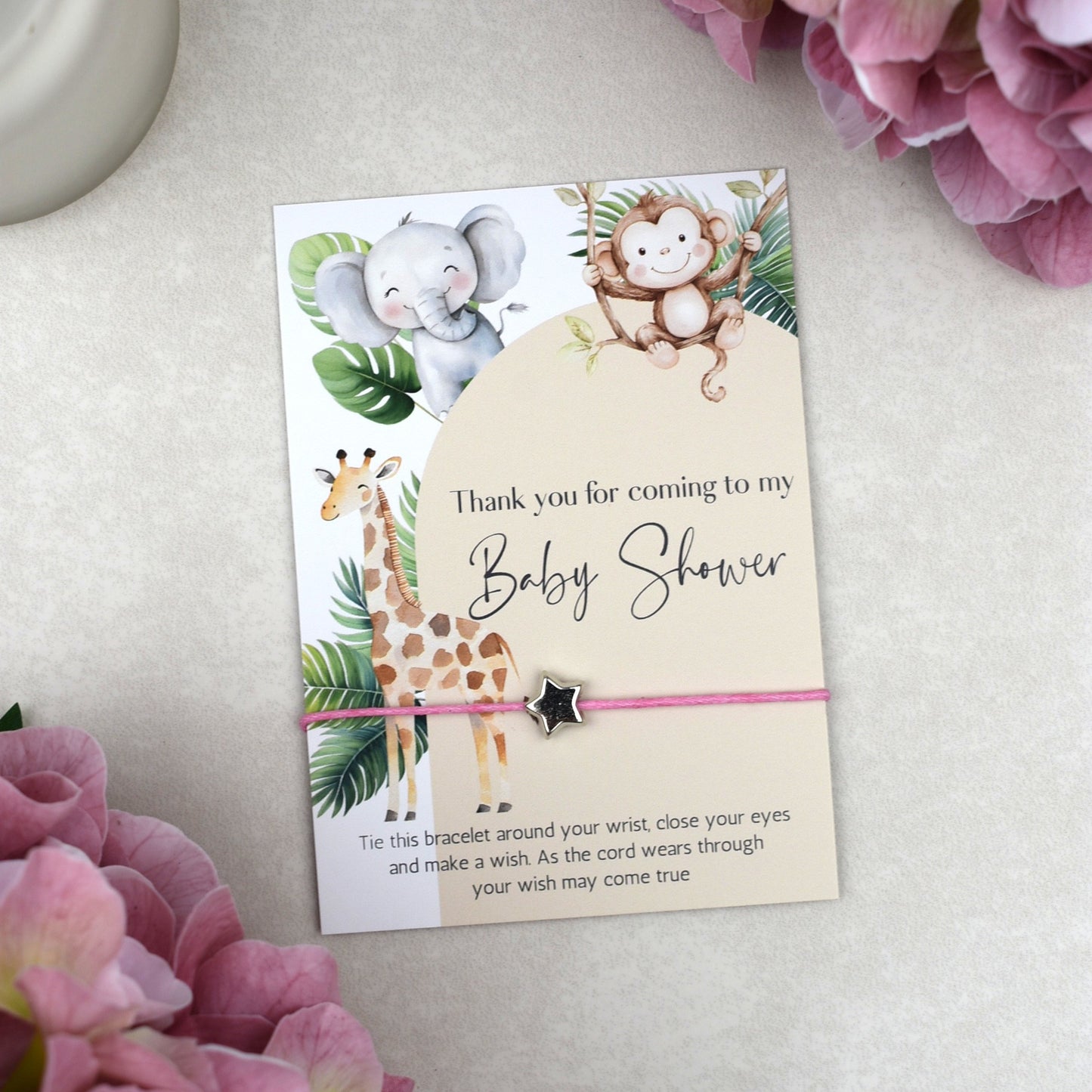 CLEARANCE - Thank You For Coming To My Baby Shower Wish Bracelet