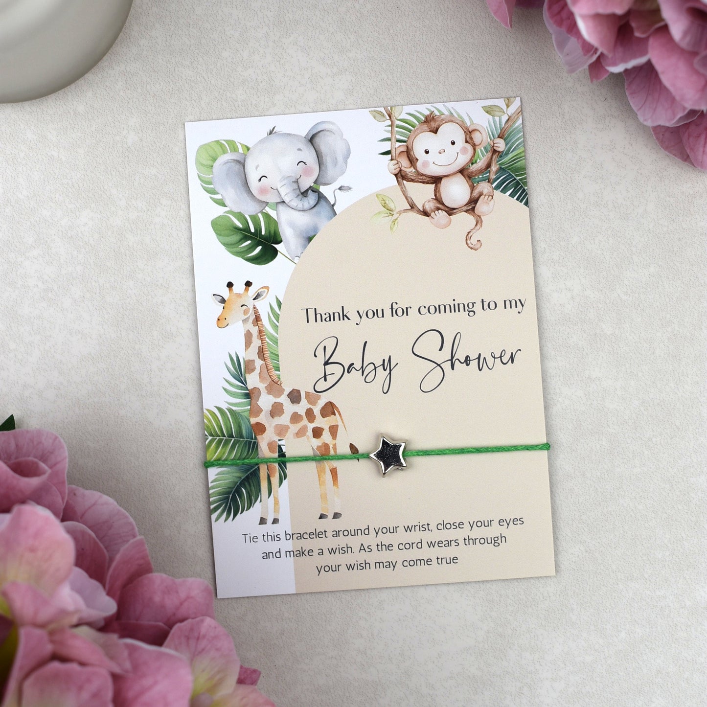 CLEARANCE - Thank You For Coming To My Baby Shower Wish Bracelet