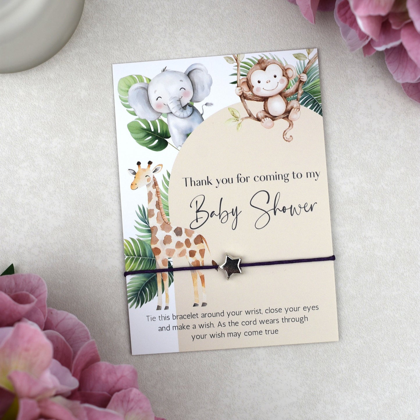 CLEARANCE - Thank You For Coming To My Baby Shower Wish Bracelet