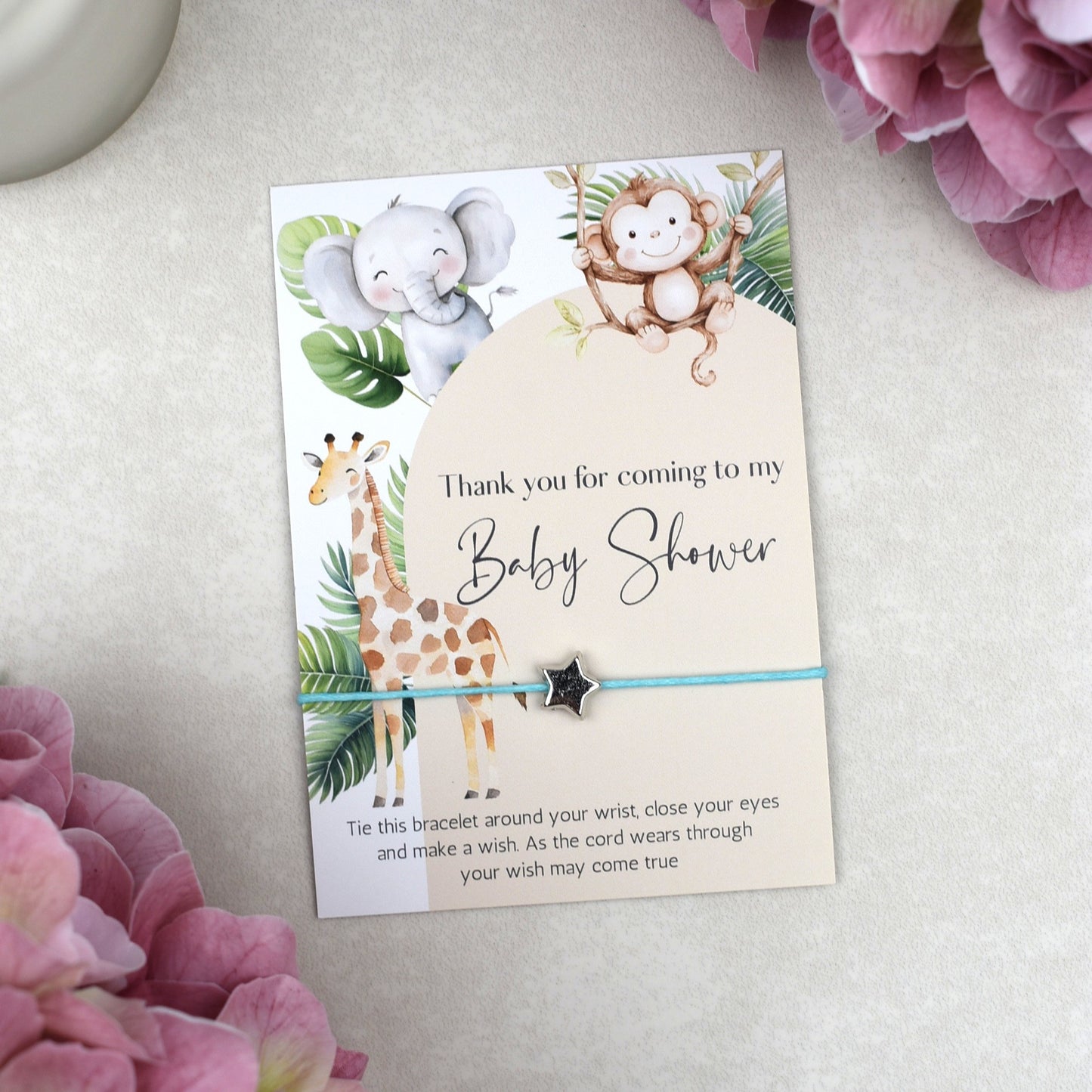 CLEARANCE - Thank You For Coming To My Baby Shower Wish Bracelet
