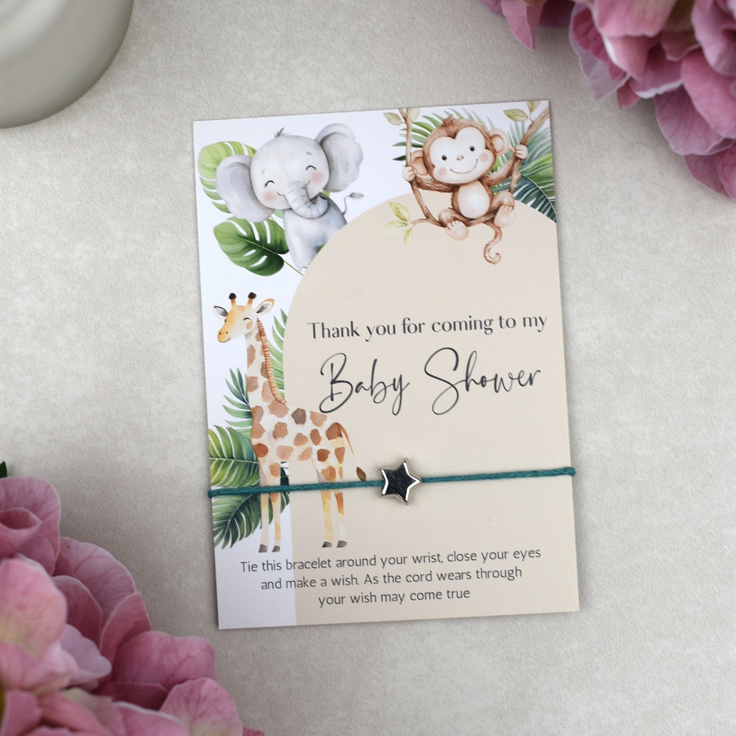 CLEARANCE - Thank You For Coming To My Baby Shower Wish Bracelet