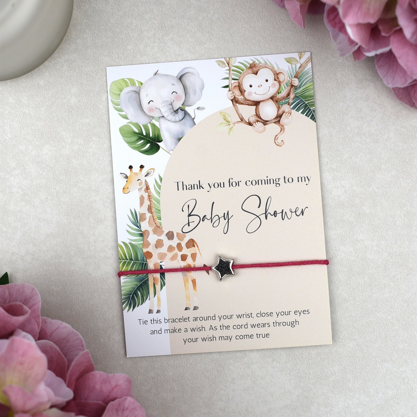 CLEARANCE - Thank You For Coming To My Baby Shower Wish Bracelet