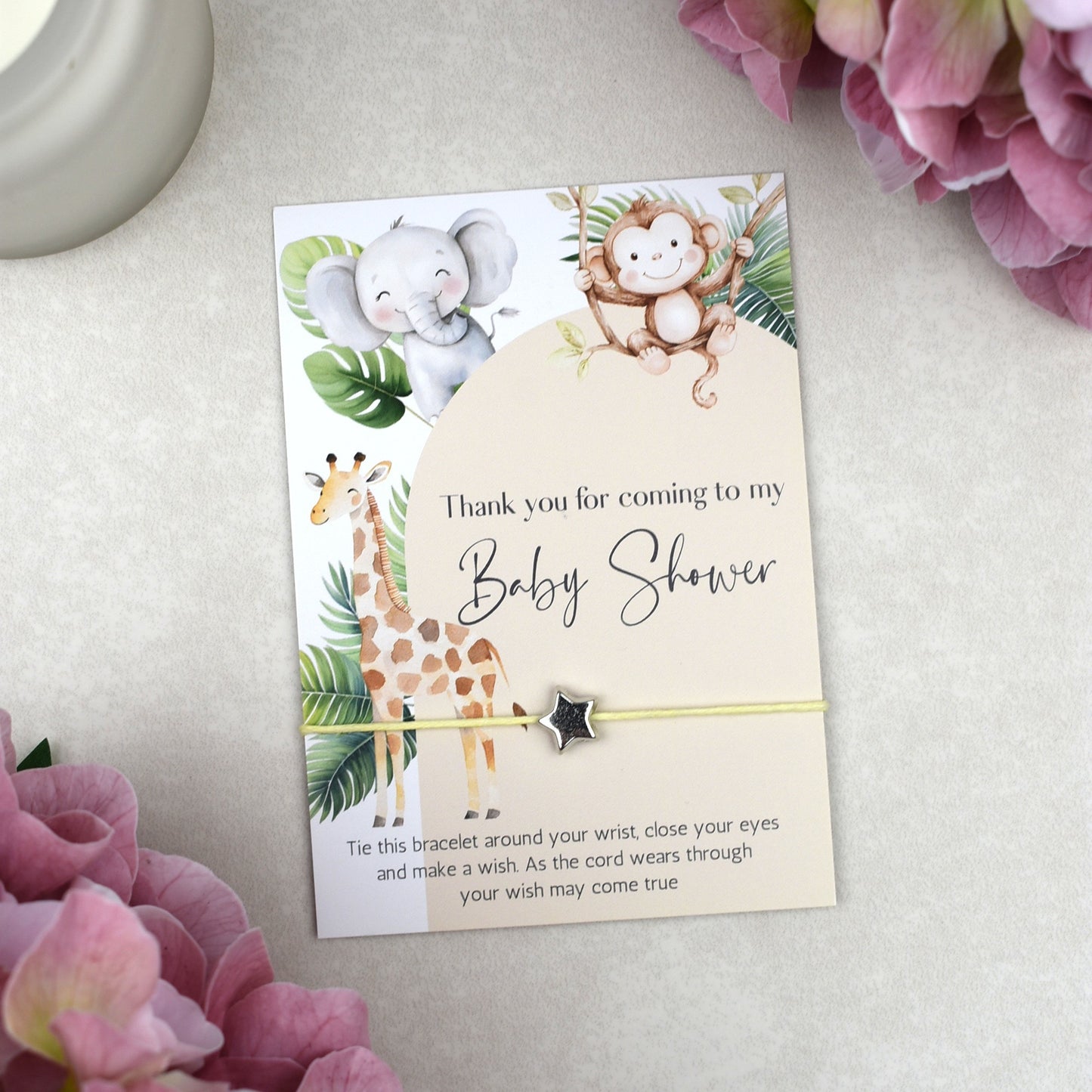CLEARANCE - Thank You For Coming To My Baby Shower Wish Bracelet