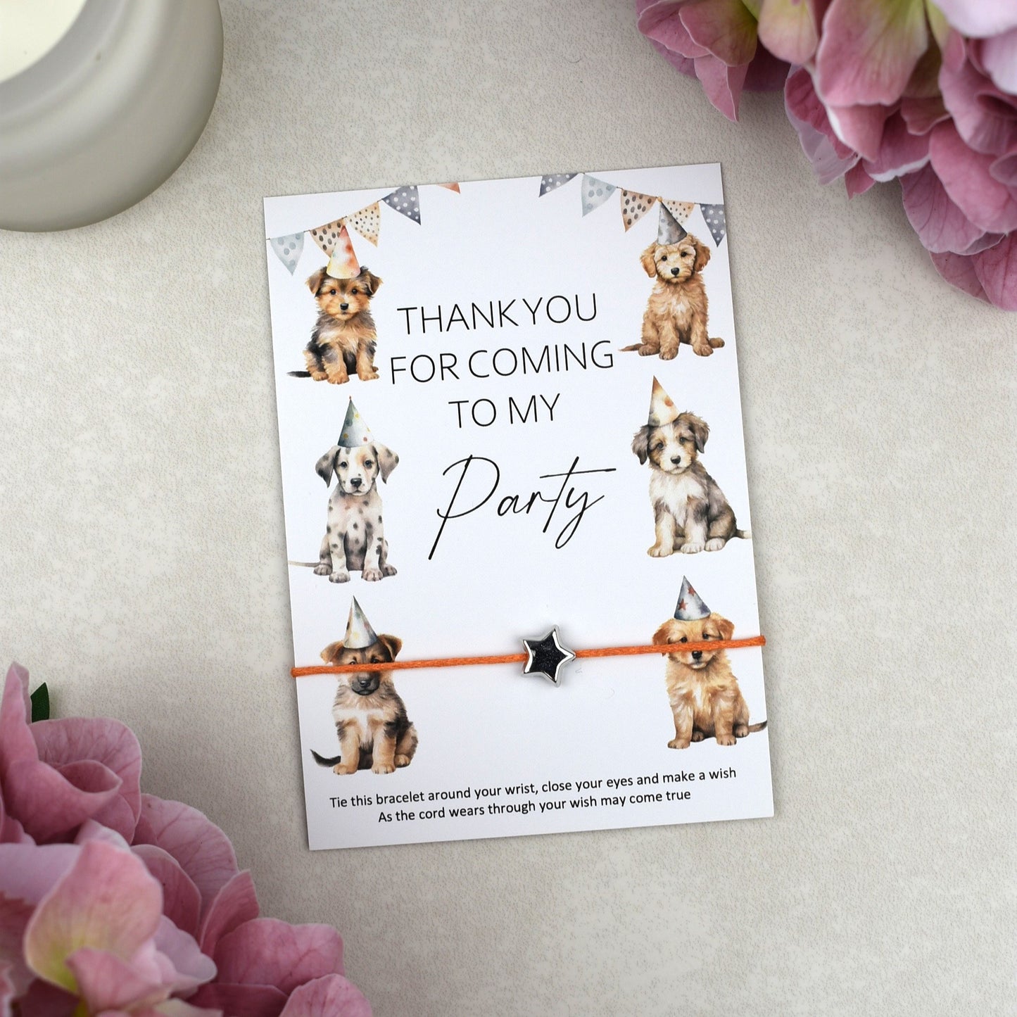 CLEARANCE - Thank You For Coming To My Party Dog Wish Bracelet
