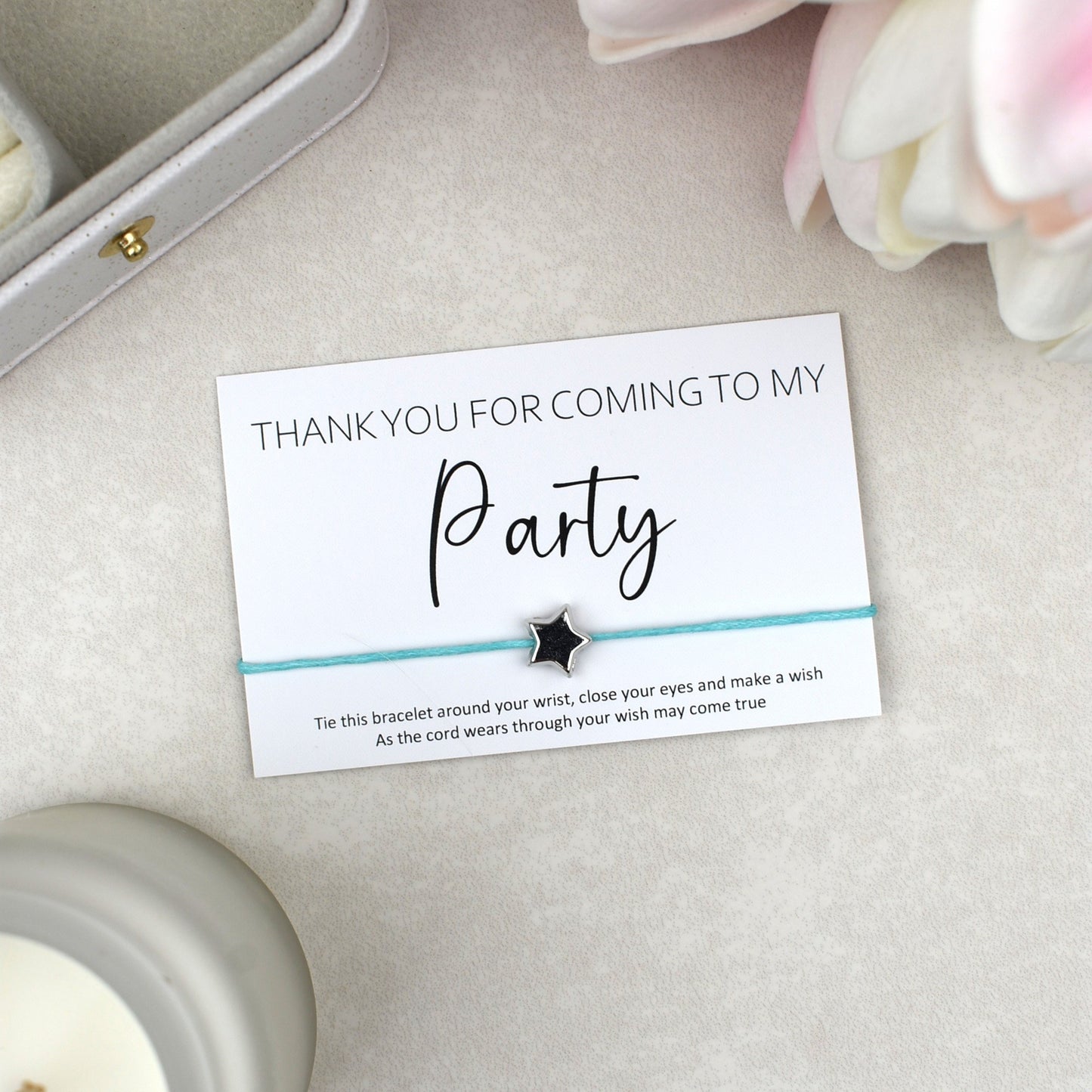 CLEARANCE - Thank You For Coming To My Party Wish Bracelet