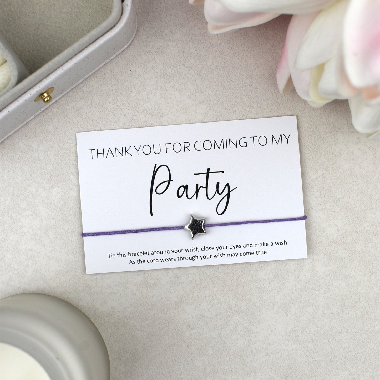 CLEARANCE - Thank You For Coming To My Party Wish Bracelet