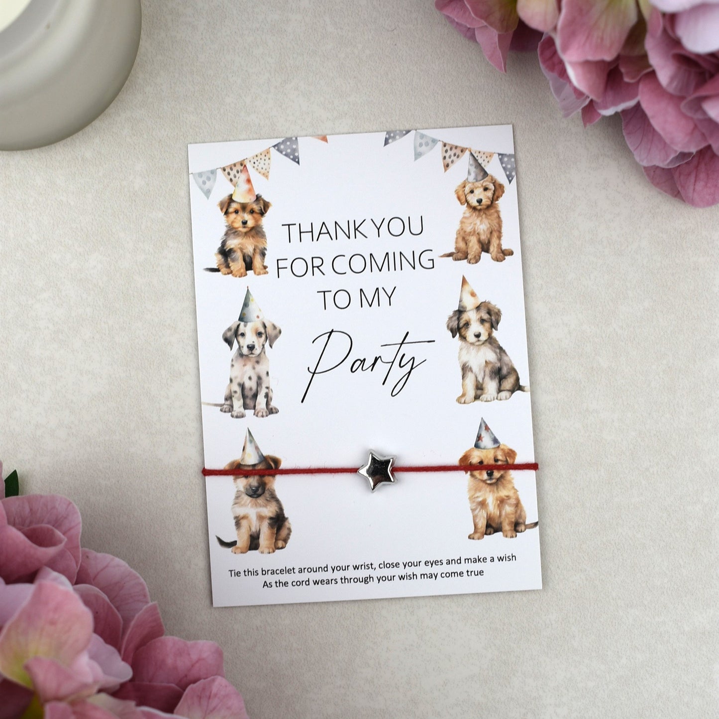 CLEARANCE - Thank You For Coming To My Party Dog Wish Bracelet