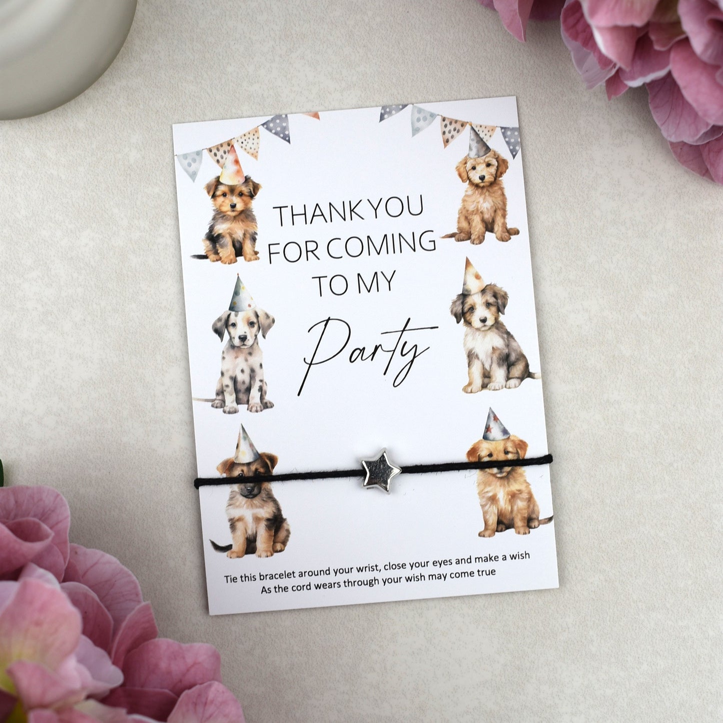 CLEARANCE - Thank You For Coming To My Party Dog Wish Bracelet