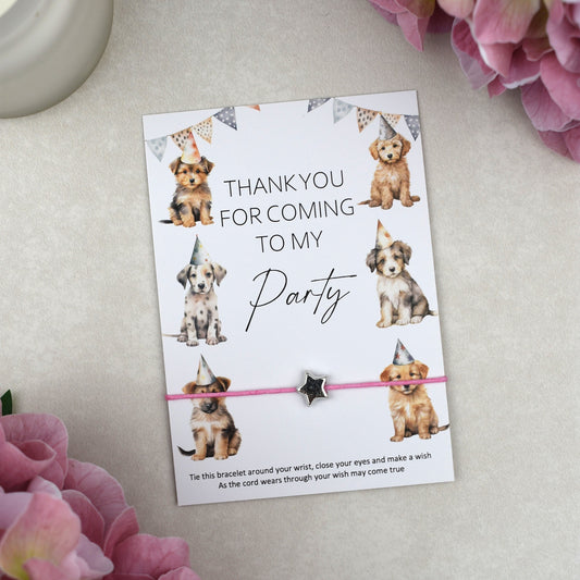 CLEARANCE - Thank You For Coming To My Party Dog Wish Bracelet