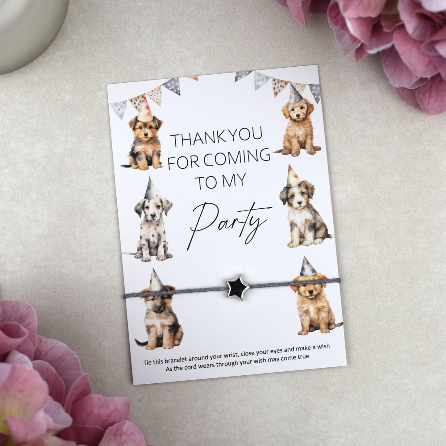 CLEARANCE - Thank You For Coming To My Party Dog Wish Bracelet