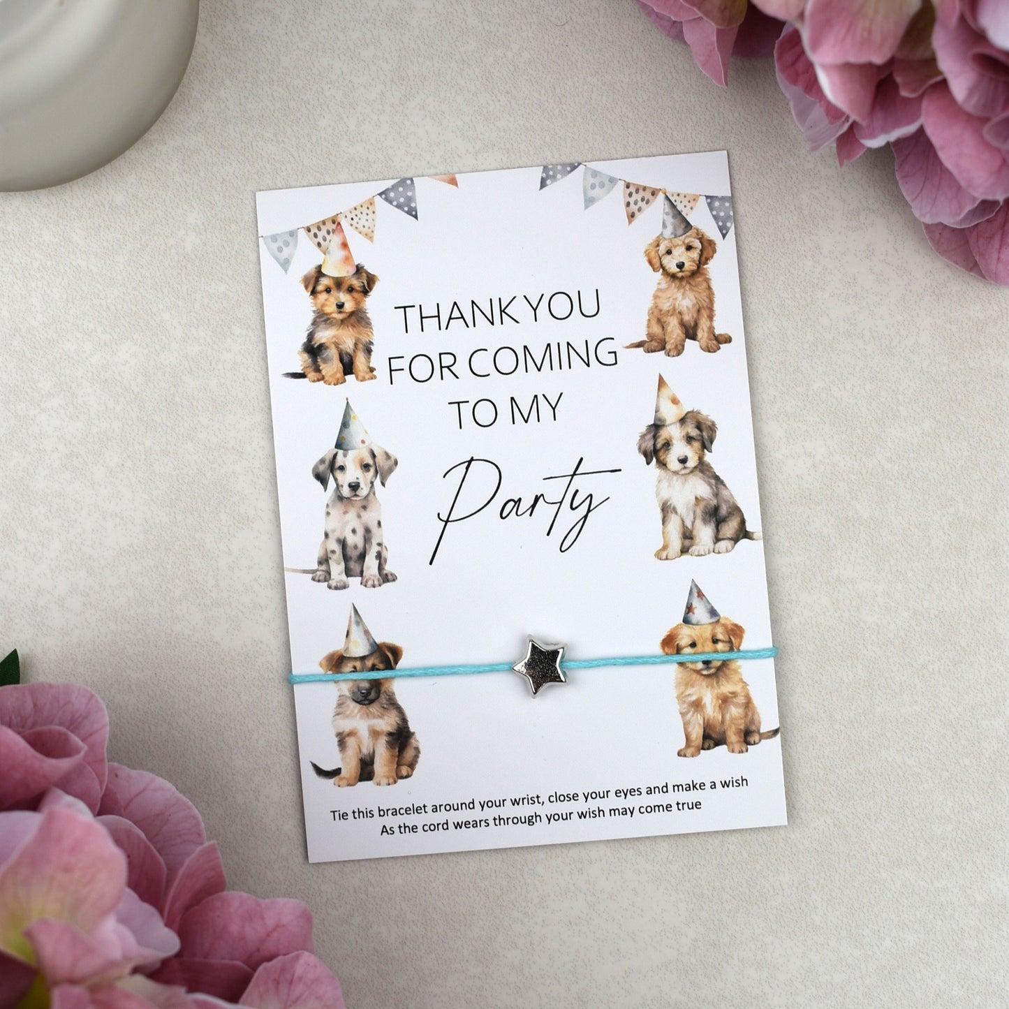CLEARANCE - Thank You For Coming To My Party Dog Wish Bracelet