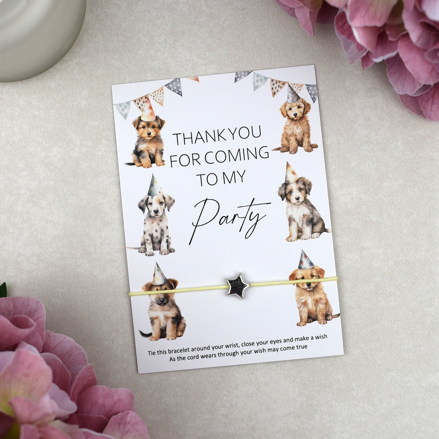 CLEARANCE - Thank You For Coming To My Party Dog Wish Bracelet