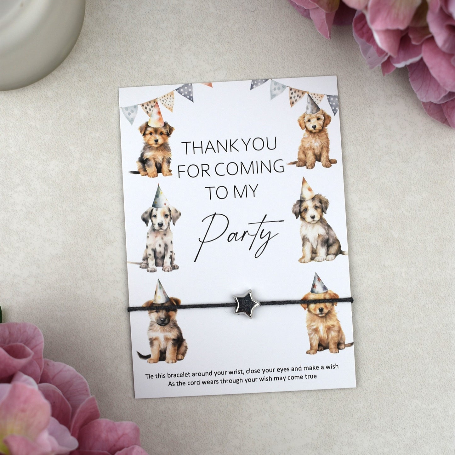 CLEARANCE - Thank You For Coming To My Party Dog Wish Bracelet