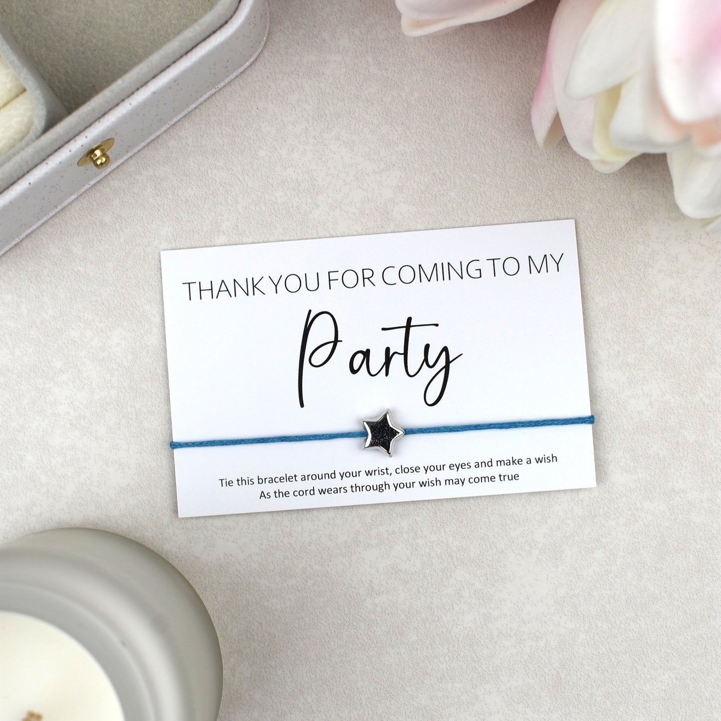 CLEARANCE - Thank You For Coming To My Party Wish Bracelet