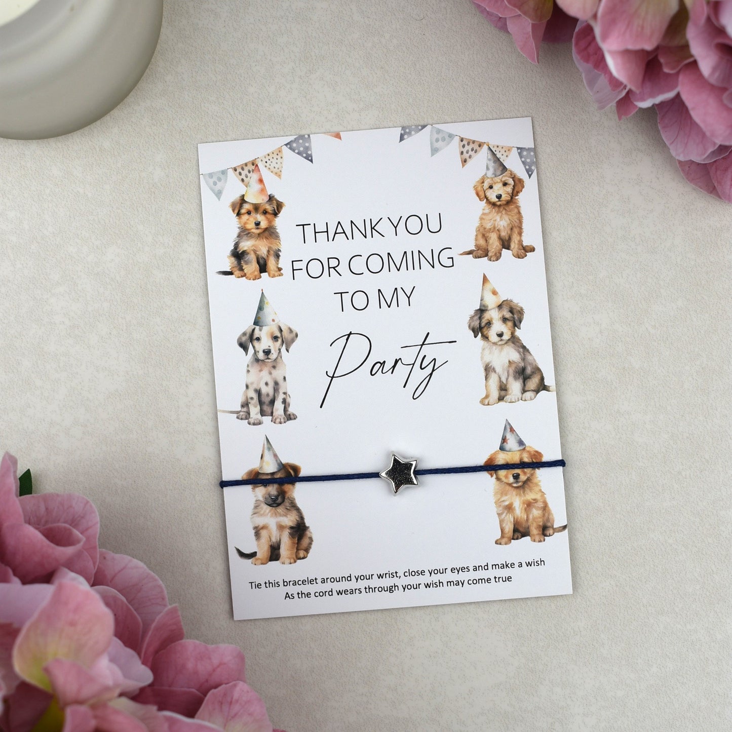 CLEARANCE - Thank You For Coming To My Party Dog Wish Bracelet