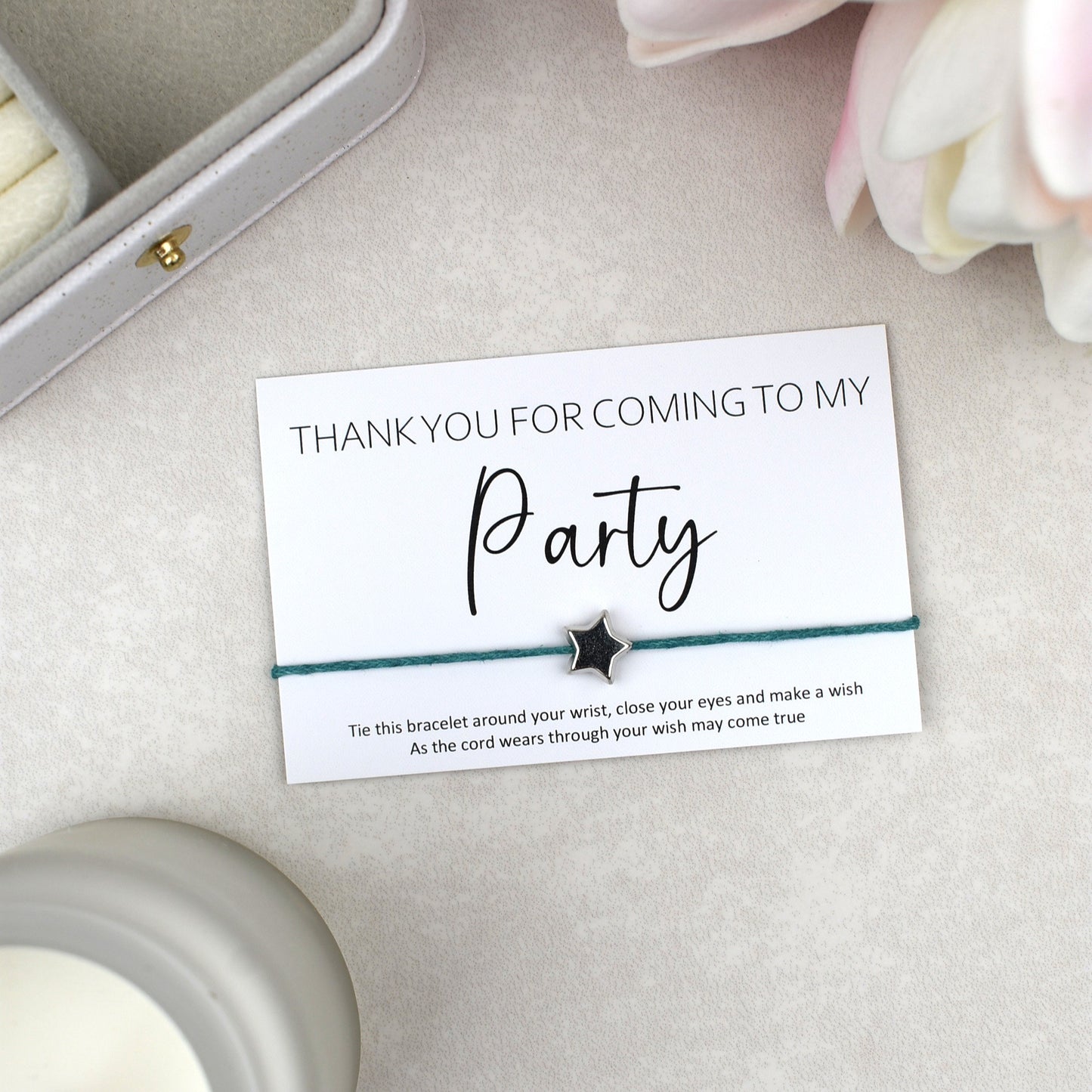CLEARANCE - Thank You For Coming To My Party Wish Bracelet