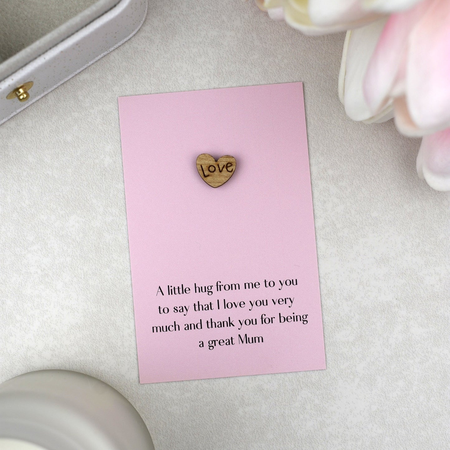 CLEARANCE - Mum Hug Love Hug Gift | Pink