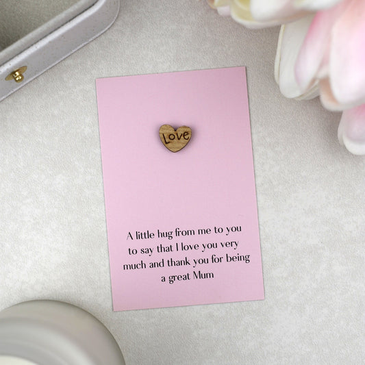CLEARANCE - Mum Hug Love Hug Gift | Pink