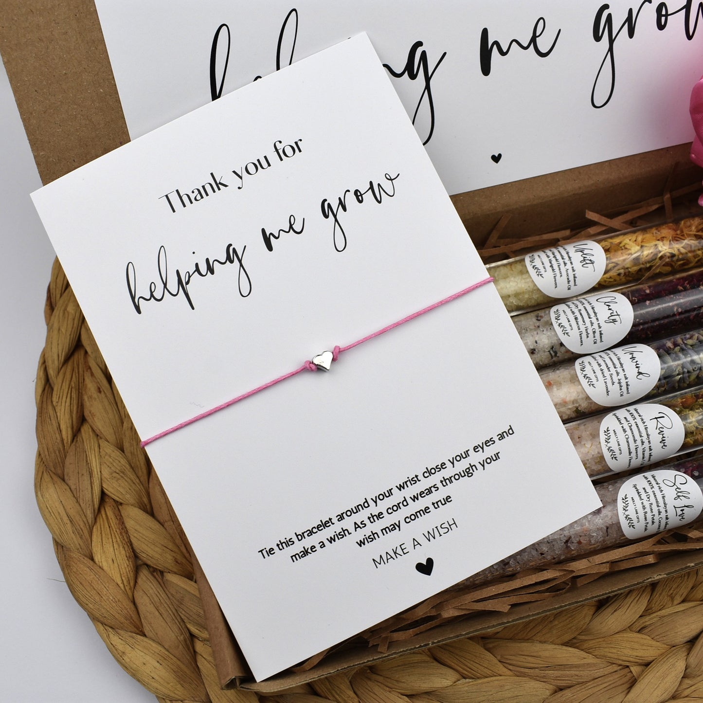 Thank You For Helping Me Grow Bath Gift Set