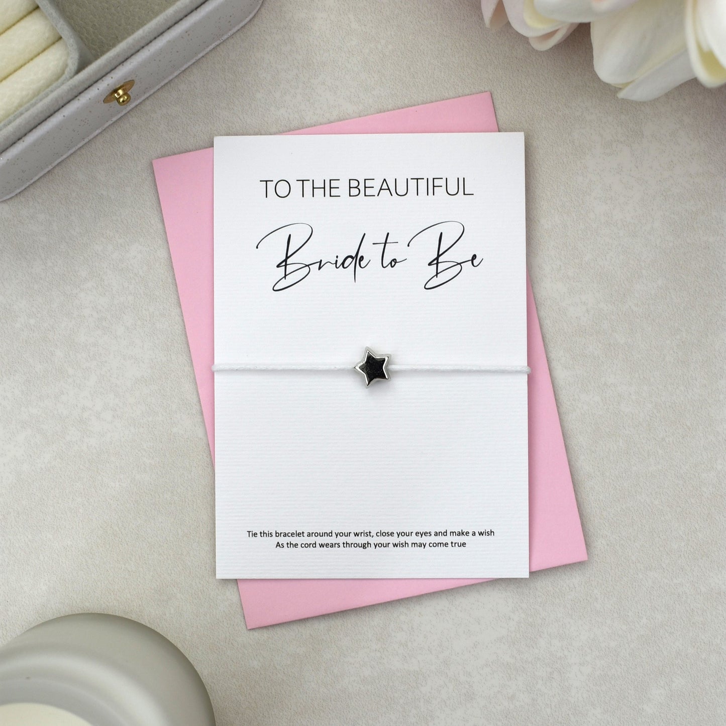 CLEARANCE - To The Beautiful Bride To Be Wish Bracelet