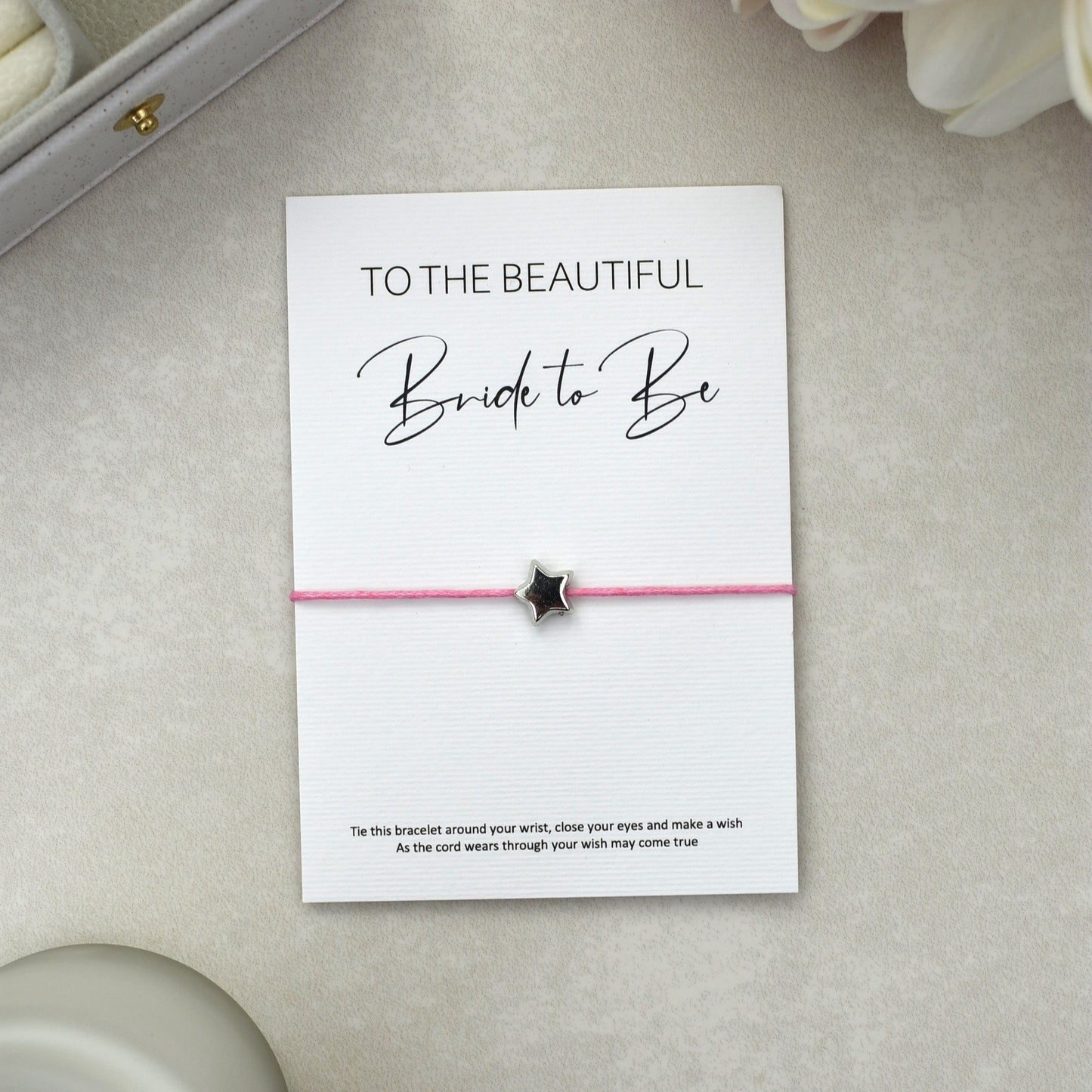 CLEARANCE - To The Beautiful Bride To Be Wish Bracelet