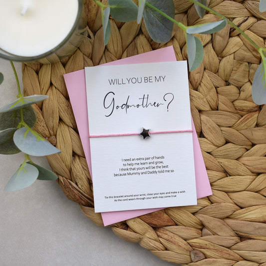 Will You Be My Godmother? Wish Bracelet