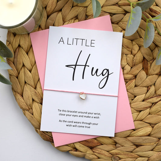 A Little Hug Wish Bracelet - Heart Charm