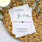 Happy Birthday Wish Bracelet