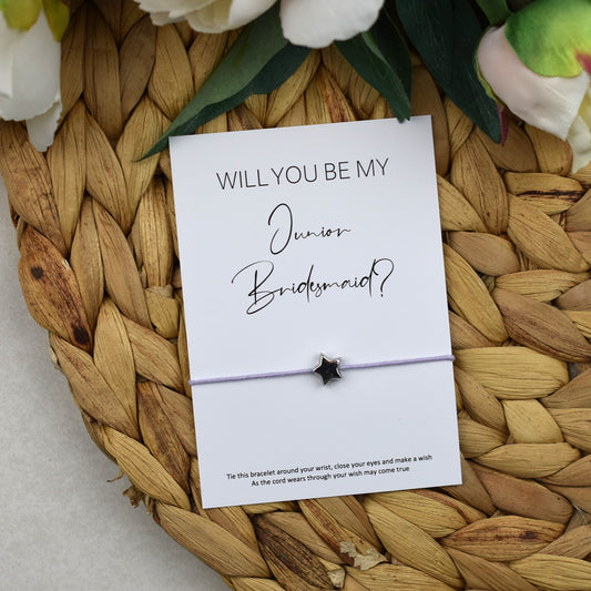 Will You Be My Junior Bridesmaid? Wish Bracelet