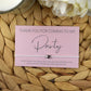 Thank You For Coming To My Party Wish Bracelet | Pink | Heart Charm