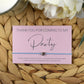 Thank You For Coming To My Party Wish Bracelet | Pink | Heart Charm