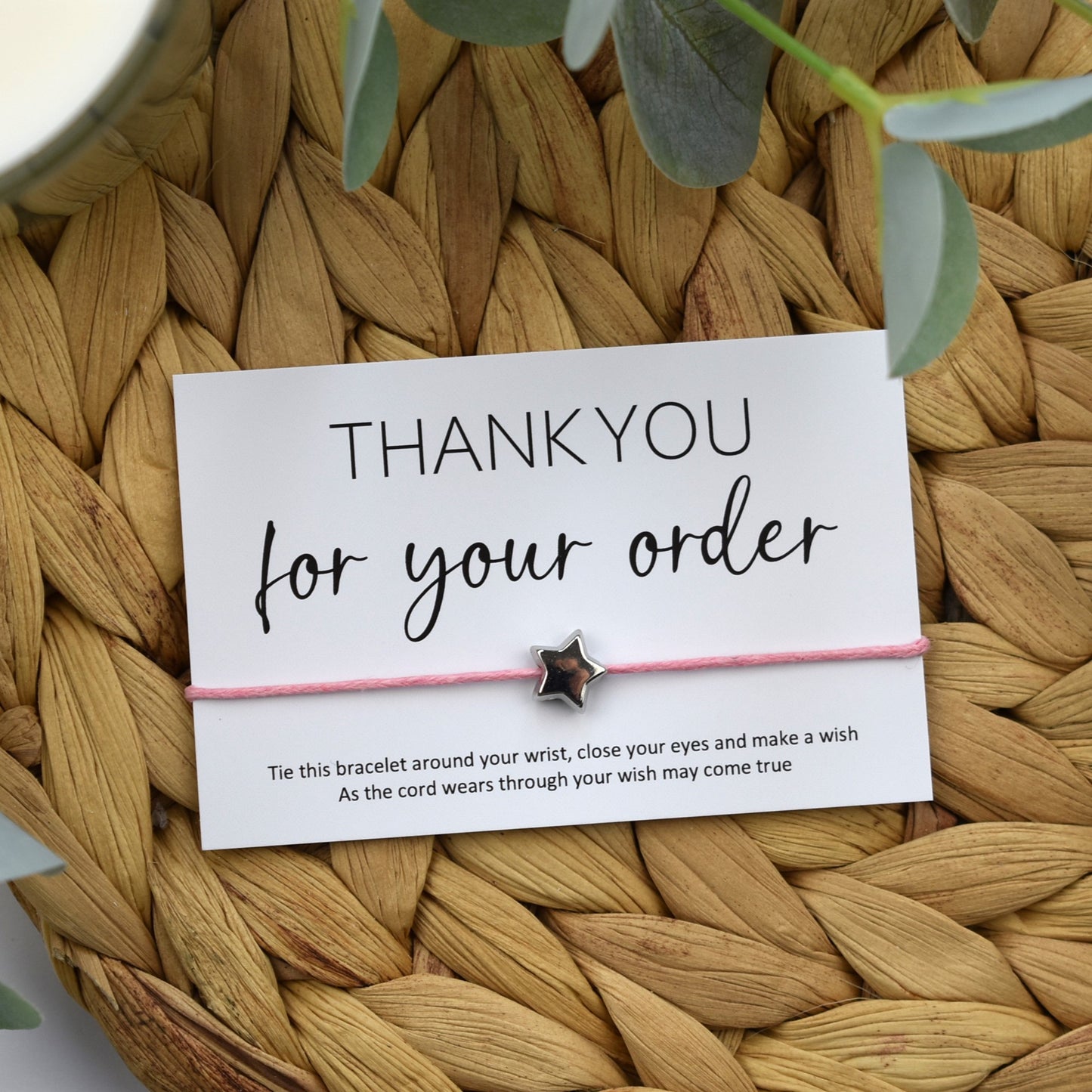 Thank You For Your Order Wish Bracelet