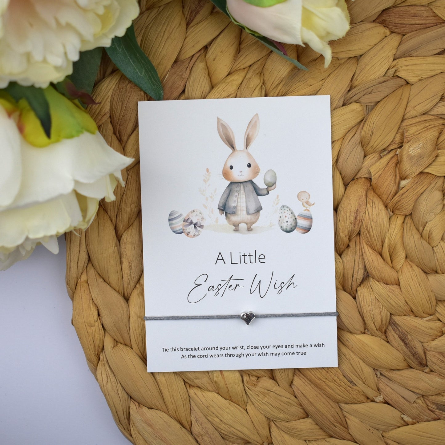 A Little Easter Wish Wish Bracelet | Heart Charm