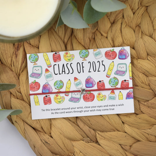 Class of 2025 Wish Bracelet | Butterfly Charm