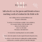Advice For The Bride To Be - Pink Flowers