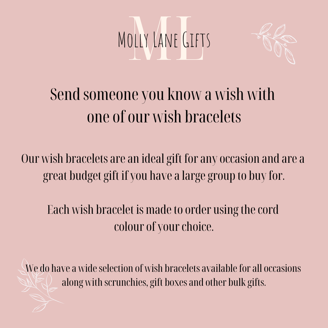 Thank You For All Your Help And Support Wish Bracelet - Heart Charm