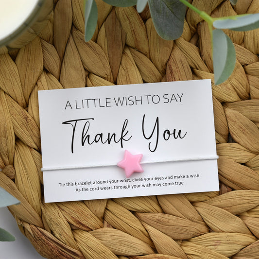 A Little Wish To Say Thank You Wish Bracelet | Pastel Star